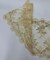 Gold Floral Embroidered Lace Table Runner by the Yard, 14" Wide Sequin Mesh Lace Trim with Scalloped Edges